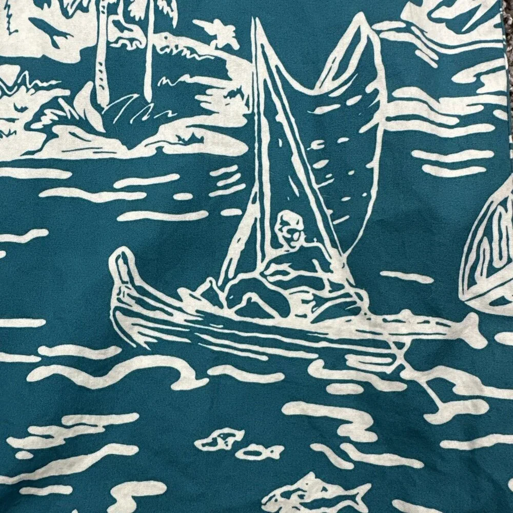 RJC‎ VTG Cotton Hawaii Islands Palm Trees Hawaiian Shirt Hawaii USA Men's XL